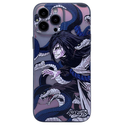 Japanese Anime Naruto Ninja | Laser Orochimaru - iPhone Case PLUS 12 13 14 15 16 Pro Promax KawaiiGiftLand
