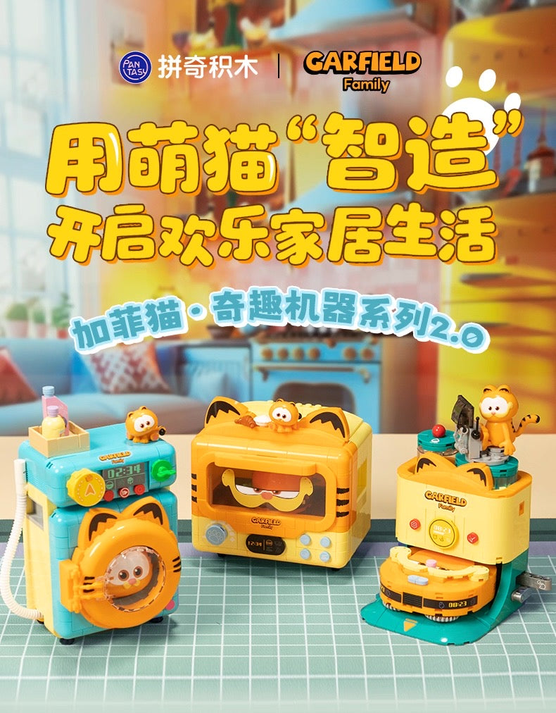 Pan Tasy x Garfield Family | Oven - Lovely Cat Exotic Shorthair Building Blocks Toy Collections