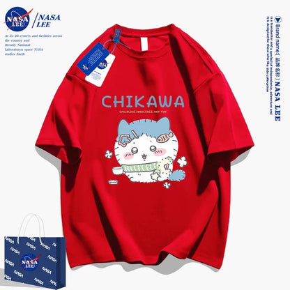 Japanese Cartoon ChiiKawa Casual Style T-Shirt Series | Make up Hachiware - Kawaii Fashion Items