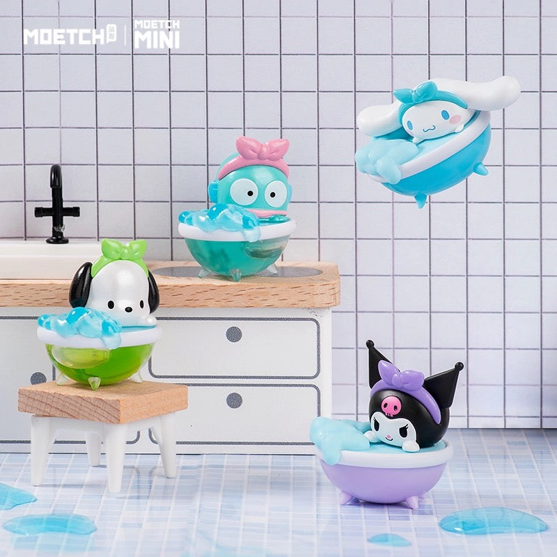 Sanrio Characters Sweet Bathing Time with Blister Mini Series | Hello Kitty Kuromi Cinnamoroll Pompompurin Pochacco Hangyodon - Kawaii Collectable Toys Toy Collection