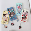 スマホケース 鬼滅の刃 ストラップ付き | 炭治郎 善逸 伊之助 禰豆子 - Galaxy S26 S25 S24 S23 S22 S21 FE Ultra Edge