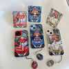 Japanese Cartoon CardCaptorSakura Glass Window Version with Strap & Stand | Red Blue Yellow - Phone Case Samsung Galaxy S26 S25 S24 S23 S22 S21 FE Ultra Edge