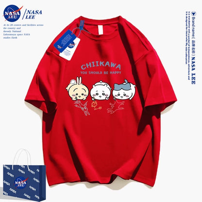 Japanese Cartoon ChiiKawa Casual Style T-Shirt Series | Chiikawa Hachiware Usagi Drawing Part 3 - Kawaii Fashion Items