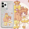 日本語アニメ カードキャプターさくら | さくら ポムポムプリン シルバーハートグリッター クイックサンド - iPhoneケース PLUS SE2 XS XR X 11 12 13 14 15 16 17 17e Pro Promax 12mini 13mini