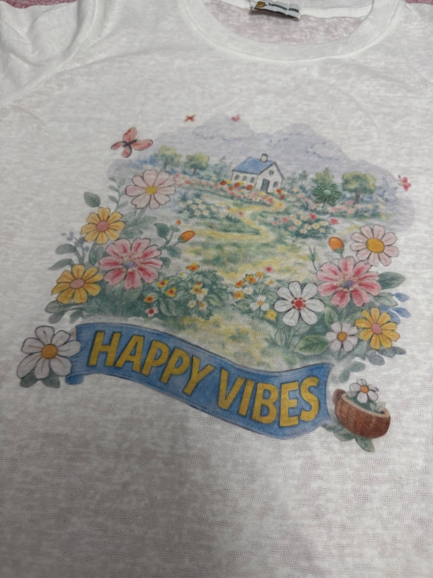 Korean Fashion Garden Style T-Shirt Series | Drawing Happy Vibes - Kawaii Fashion Items