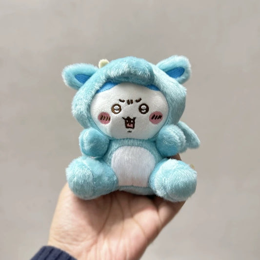 Japan ChiiKawa Drangon Year | ChiiKawa Hachiware Usagi Eggplant - Mini Plush Doll 13cm Keychain 10cm