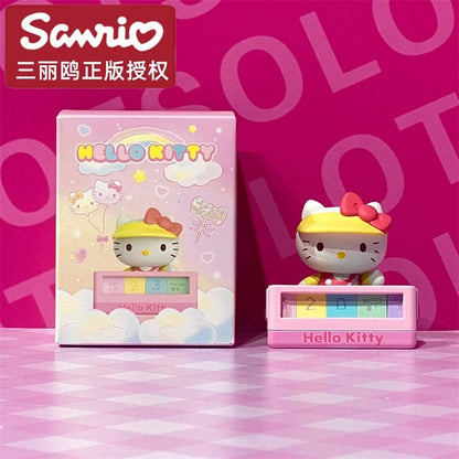 Top Toy x Sanrio Characters Amusement Park Desk Items | Hello Kitty My Melody Kuromi Cinnamoroll Pompompurin Pochocca - Collectable Toys Mystery Kawaii Stationery