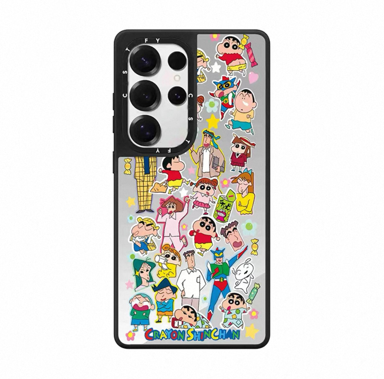 Cute Japanese Cartoon Crayon Shin Chan | Stickers & Pajamas - Phone Case Samsung Galaxy S25 S24 S23 Ultra KawaiiGiftLand