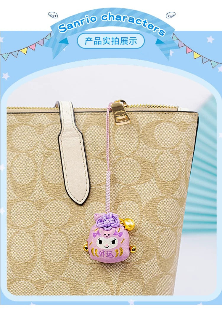 Sanrio Omamori Japan Style Lucky Blessing Bag | Hello Kitty My Melody Kuromi Cinnamoroll Pompompurin Pochacco Hangyodon - Kawaii Item