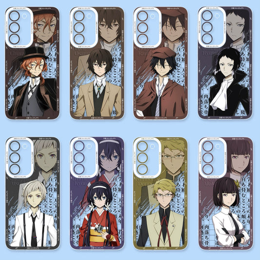 Japanese Anime Bungo Stray Dogs | Chuuya Osamu Rampo Ryūnosuke Atsushi Kyouka Doppo Yosano - Phone Case Samsung Galaxy S26 S25 S24 S23 S22 S21 FE Ultra Edge21 FE Ultra Edge
