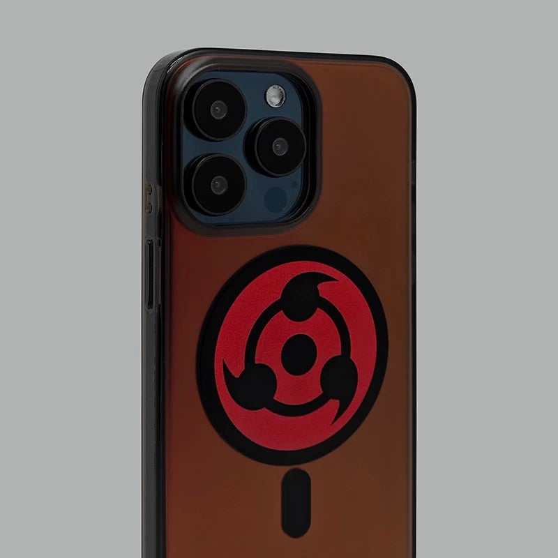 Japanese Anime Naruto Ninja | Laser Sharingan - iPhone Case 12 13 14 15 16 Pro Promax KawaiiGiftLand