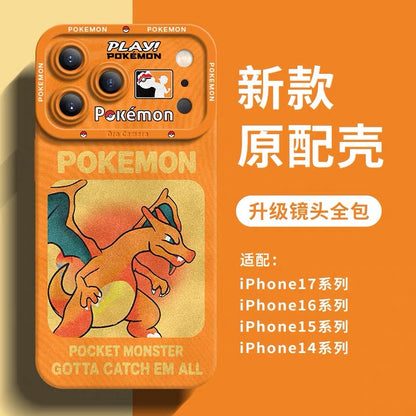 Japanese Cartoon Pokemon Silicone Case Neon Spray Painting Style Part2 | Charmander Blastoise Venusaur Genger Porygon-Z Scizor Dragonite Rayquaza 8 Styles - Phone Case Samsung Galaxy S26 S25 S24 S23 FE Ultra Edge