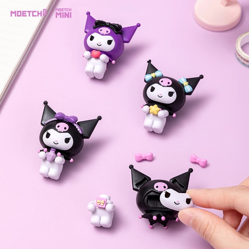 Sanrio Characters Sweet Beans Mini Series | Kuromi DIY Rubber Figure - Kawaii Collectable Toys Toy Collection