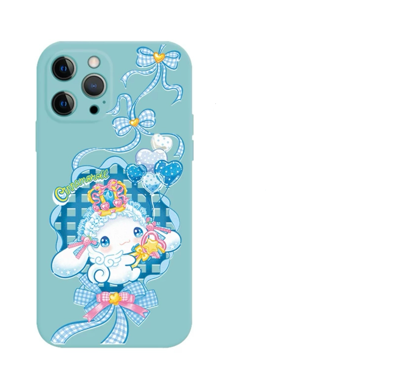 Japanese Cartoon Sanrio Sweet Angel | Cinnamoroll Laser Colour Clear - iPhone Case 11 12 13 14 15 16 Pro Promax