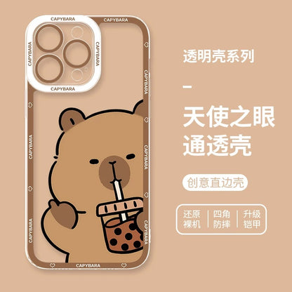Cute Animal Capybara | Part3 8 Styles - iPhone Case PLUS SE2 XS XR X 11 12 13 14 15 16 16e 17 17e Pro Promax 12mini 13mini