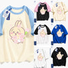 Japanese Cartoon ChiiKawa カジュアルスタイルTシャツシリーズ | うさぎ花妖精 - カワイイファッションアイテム