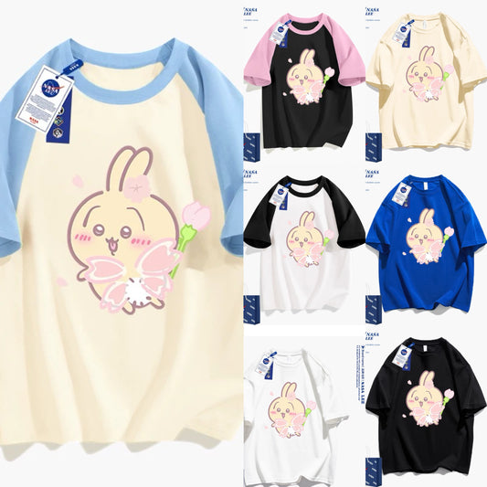 Japanese Cartoon ChiiKawa Casual Style T-Shirt Series | Usagi Flower Fairy - Kawaii Fashion Items