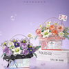 Loz Building Block Specially Love Set | Pink Purple Flower Basket - with LED Lights Valentine Wedding Gift DIY Handmade Gift