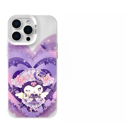Japanese Cartoon Sanrio Magic Girl Lolita Laser Case | My Melody Kuromi Wish Me Mell & Cogimyun 3 Styles - iPhone Case 11 12 13 14 15 16 16e 17 17e 18 Pro Promax