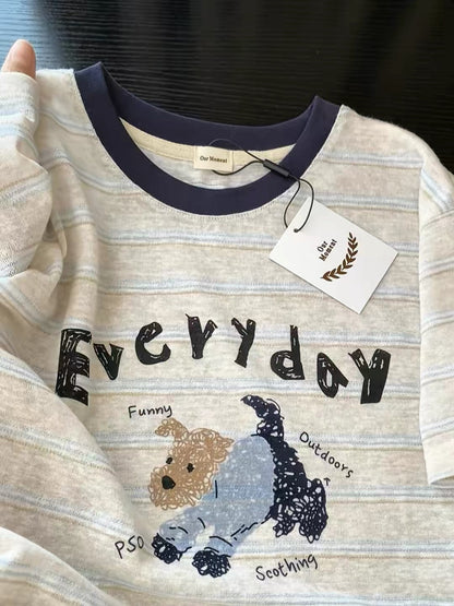 Korean Fashion Cute Animals Style T-Shirt Series | Everyday Puppy - Kawaii Fashion Items