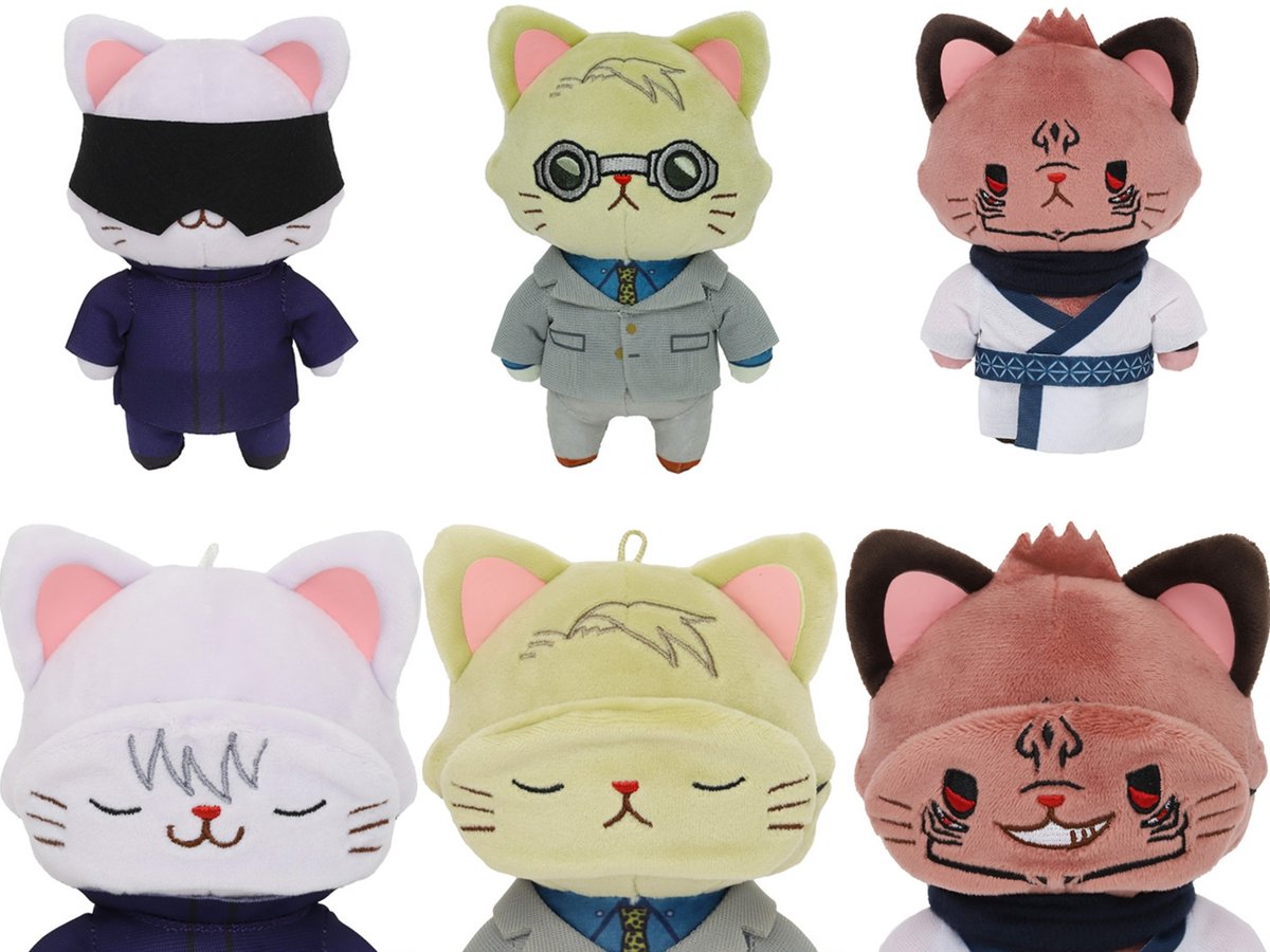 MOVIC X Jujutsu Kaisen | Yuji Megumi Nobara Satoru Maki Toge Panda Kento Ryomen with Cat Cute Kawaii Doll Keychain - Cute Kawaii Item - KawaiiGiftLand