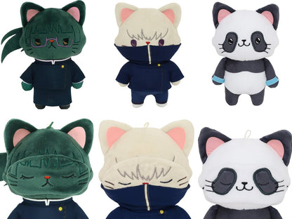 MOVIC X Jujutsu Kaisen | Yuji Megumi Nobara Satoru Maki Toge Panda Kento Ryomen with Cat Cute Kawaii Doll Keychain - Cute Kawaii Item - KawaiiGiftLand