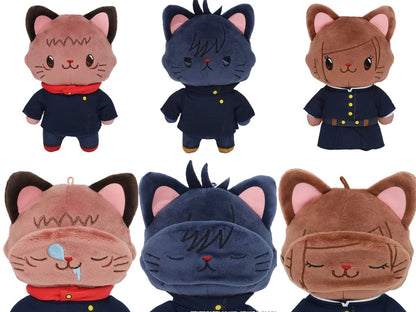 MOVIC X Jujutsu Kaisen | Yuji Megumi Nobara Satoru Maki Toge Panda Kento Ryomen with Cat Cute Kawaii Doll Keychain - Cute Kawaii Item - KawaiiGiftLand