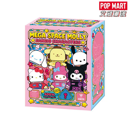 Popmart x Sanrio Mega Space Molly Series Limited Edition | Hello Kitty My Melody Kuromi Cinnamoroll Pompompruin Pochacco Hangyodon - 30cm tall Kenny Wong Blind Box Figure Toy Collection