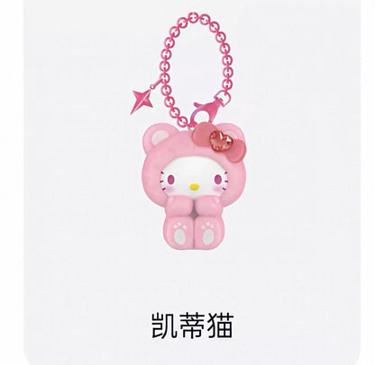 Miniso Sanrio Characters Gem Forest Animals Keychain | Hello Kitty My Melody Kuromi Cinnamoroll Pompompurin Pochacco - Collectable Toys Mystery Blind Box