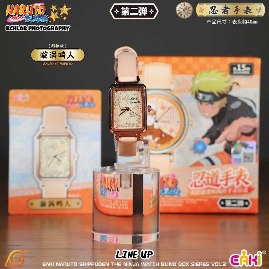 Eaki X Naruto Ninja Part 2 Watch Accessories Series | Naruto Shippuuden Naruto Sasuke Sakura Kakashi Gaara Neji Hinata Itachi Uchiha Madara Obito - Watch Collectable Toys Mystery Blind Box