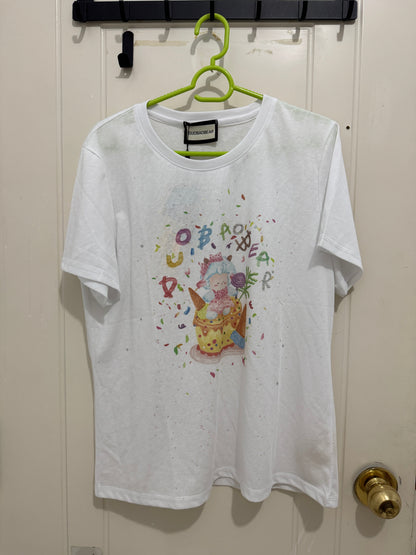 Korean Fashion Cute Animals T-Shirt Series | Bling Bling Party Cake with Sheep - Kawaii Fashion Items