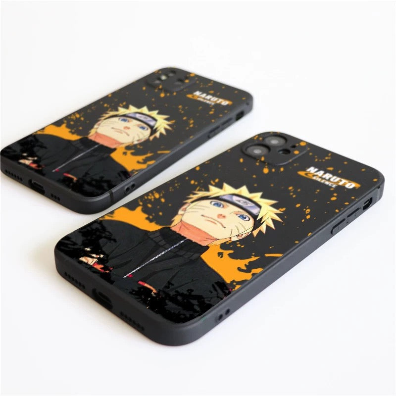 Japanese Anime Naruto Ninja | Black Case Naruto - iPhone Case 7 8 PLUS XS XR X 11 12 13 14 15 16 Pro Promax SE3 SE2 mini KawaiiGiftLand