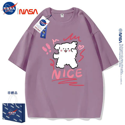 Cute Cartoon Doggie Maltese Puppy Style T-Shirt Series | Nice Wink Eyes Part2 - Kawaii Fashion Items for Child & Adult
