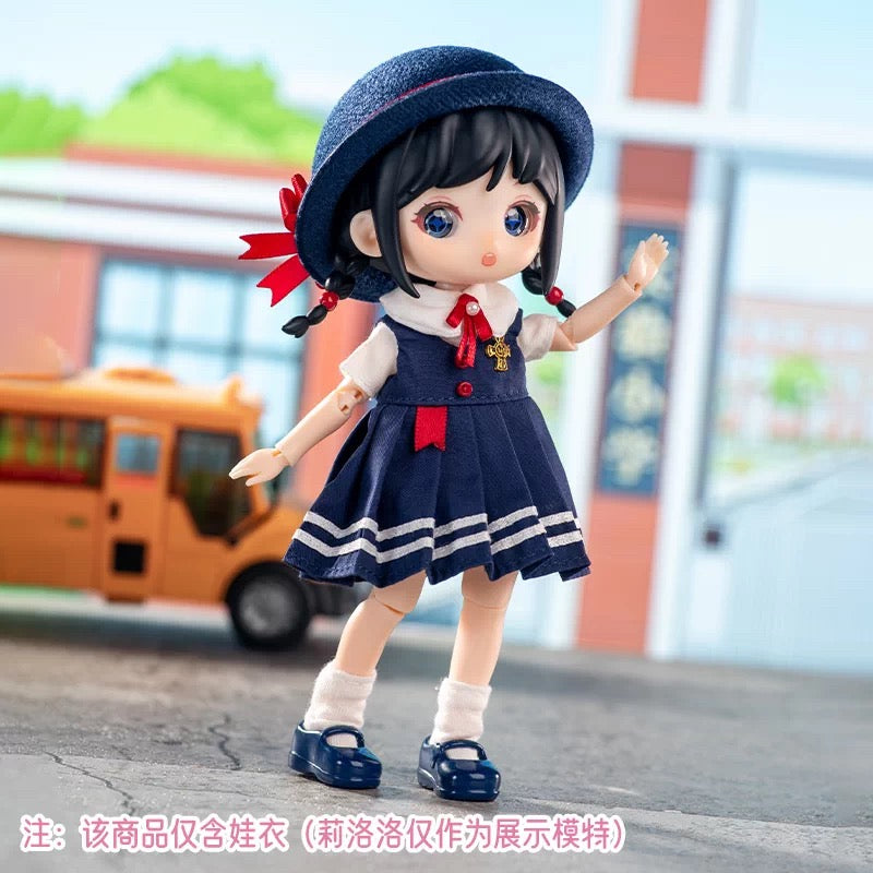 Simon Toys Cosplay Doll Outfits Set Uniform Version | Sailor One Piece Dress Uniform - Original Outfits 1/12 ob11 11cm BJD Doll Ball Joint Doll