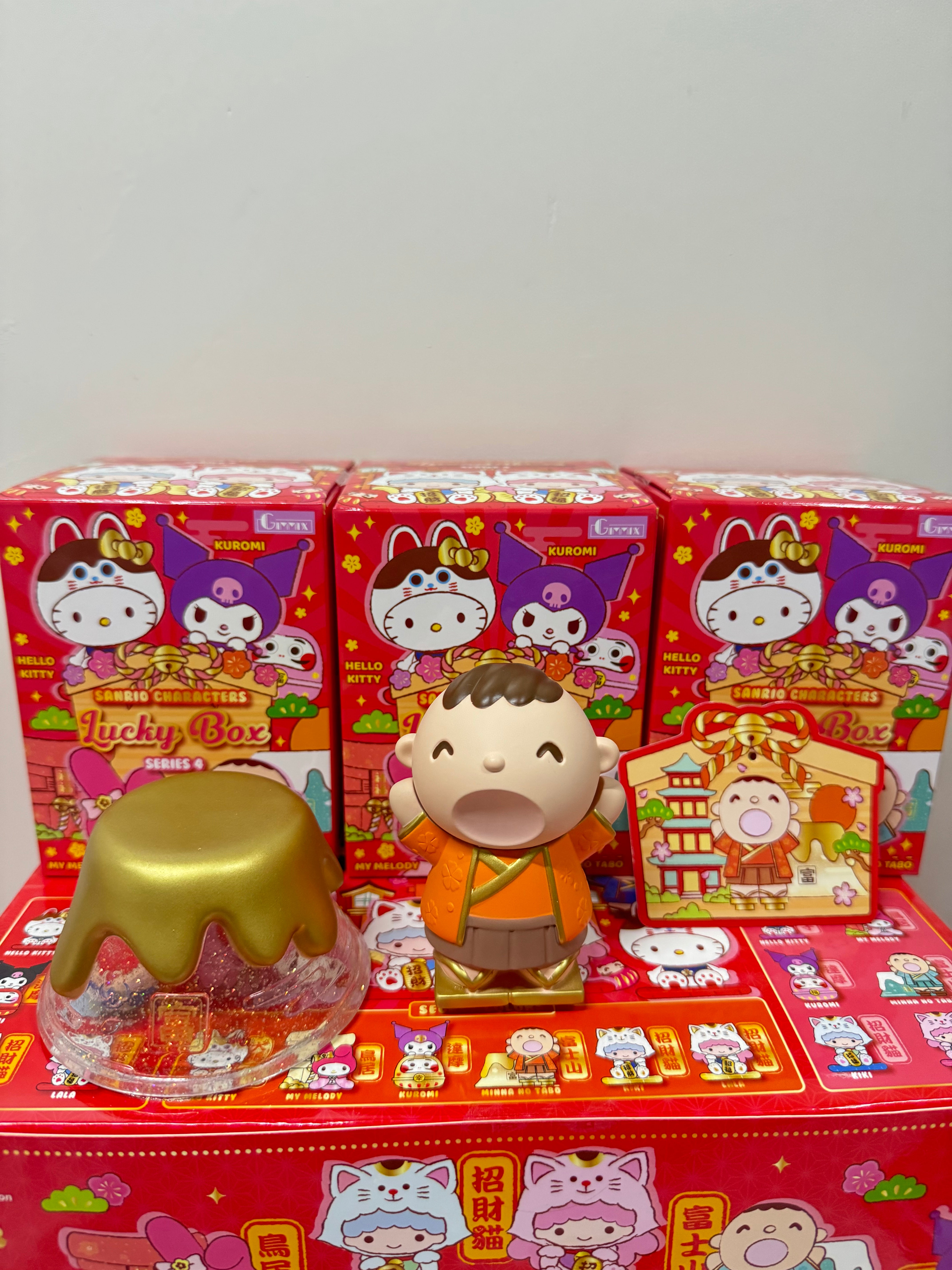 Mystery Blind Box Sanrio Characters Vinly Figure Lucky Box | Series  A+B+Secret full set of 3 Minna No Tabo Fuji Mount - Kawaii Collectable Toys