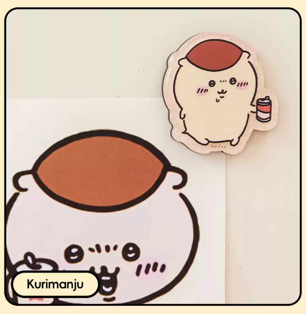 ChiiKawa X Miniso | ChiiKawa Hachiware Usagi Momonga Kurimanju Rakko Magnet with Card - Kawaii Item Cute Accessories