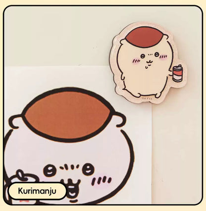 ChiiKawa X Miniso | ChiiKawa Hachiware Usagi Momonga Kurimanju Rakko Magnet with Card - Kawaii Item Cute Accessories