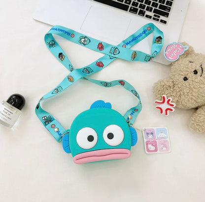 Japan Sanrio Silicone Big Head Shoulder Bag | Hangyodon -  Kawaii Bag Birthday Girlfriend Children Gift