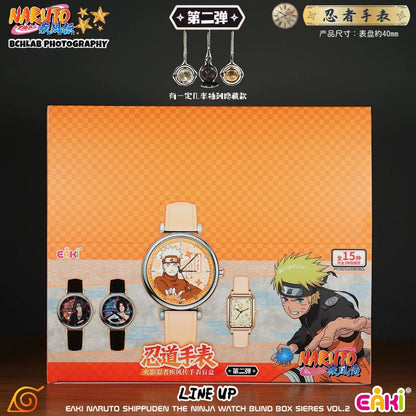 Eaki X Naruto Ninja Part 2 Watch Accessories Series | Naruto Shippuuden Naruto Sasuke Sakura Kakashi Gaara Neji Hinata Itachi Uchiha Madara Obito - Watch Collectable Toys Mystery Blind Box