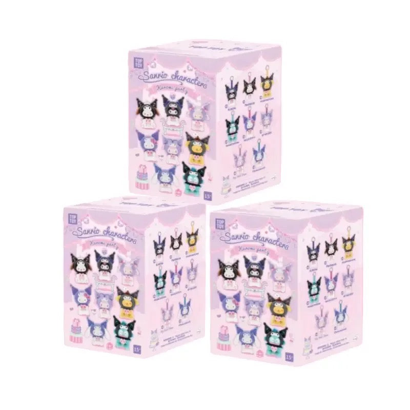 TopToy Sanrio Characters Kuromi Party | Hello Kitty My Melody Piano Kuromi Cinnamoroll Pompompurin Pochacco Hangyodon - Collectable Toys Mystery Blind Box