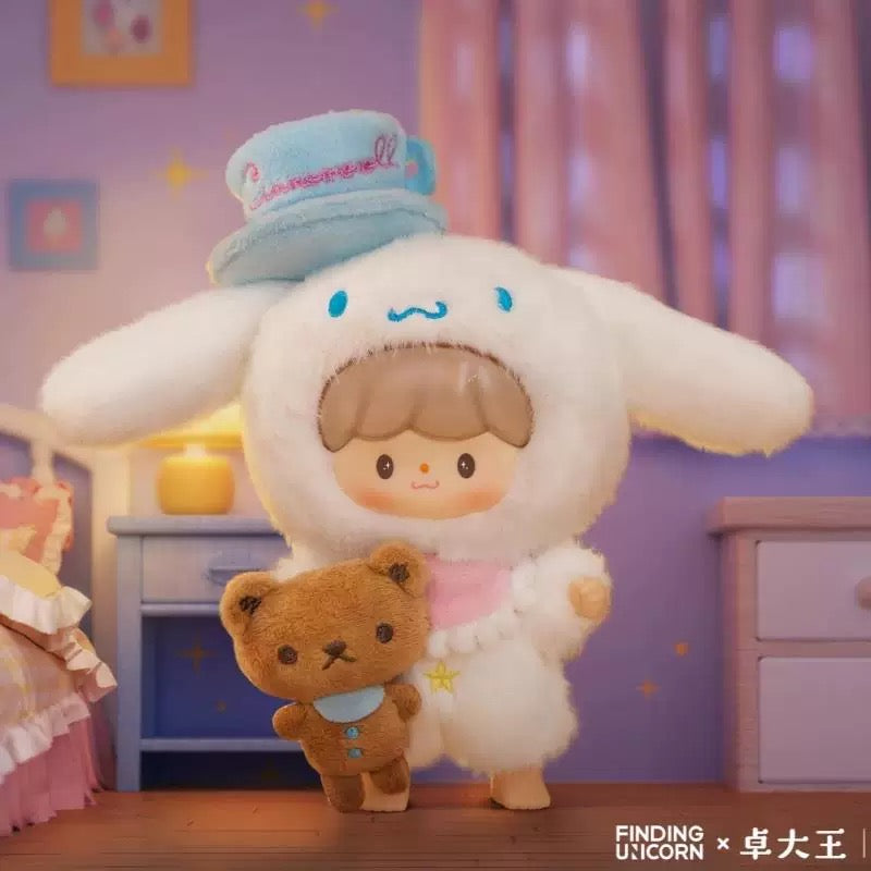 zZoton x Sanrio Characters Love League Buddies Plush Doll Keychain | Hello Kitty My Melody Kuromi Cinnamoroll Pompompurin Pochacco Hangyodon - Collectable Toys Mystery Blind Box KawaiiGiftLand