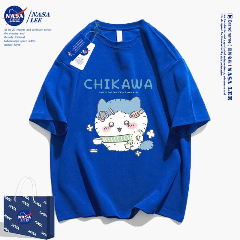 Japanese Cartoon ChiiKawa Casual Style T-Shirt Series | Make up Hachiware - Kawaii Fashion Items