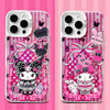 Japanese Cartoon Sanrio Circus Lolita Laser Case | My Melody Kuromi 3 Styles - iPhone Case 11 12 13 14 15 16 16e 17 17e Pro Promax