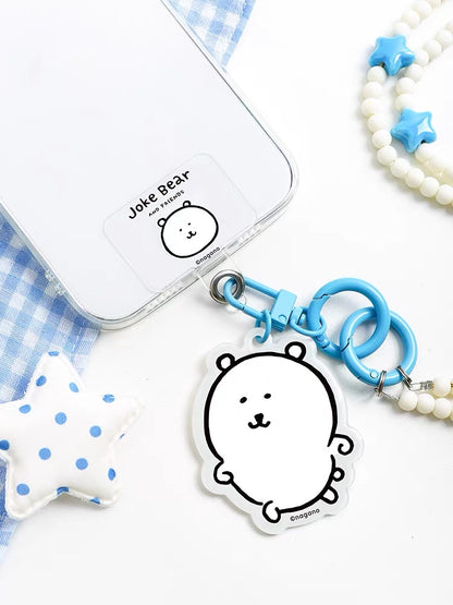 Japanese Cartoon Phone Back Clip with Phone Lanyard | Chiikawa Pink & Mint Green - for All Smart Phones (副本 4)