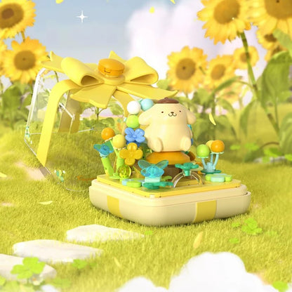 Sanrio Characters Starwish Ring Box | Hello Kitty My Melody Kuromi Cinnamoroll Pompompurin Pochacco - Building Blocks Toy Collectable Mystery Blind Box