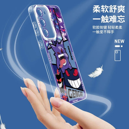 Japan Cartoon Pokemon Street Style | Pikachu Gengar Squirtle - Phone Case Samsung Galaxy S26 S25 S24 S23 S22 S21 FE Ultra
