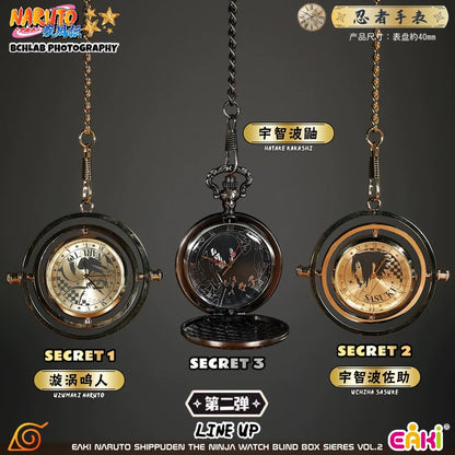 Eaki X Naruto Ninja Part 2 Watch Accessories Series | Naruto Shippuuden Naruto Sasuke Sakura Kakashi Gaara Neji Hinata Itachi Uchiha Madara Obito - Watch Collectable Toys Mystery Blind Box