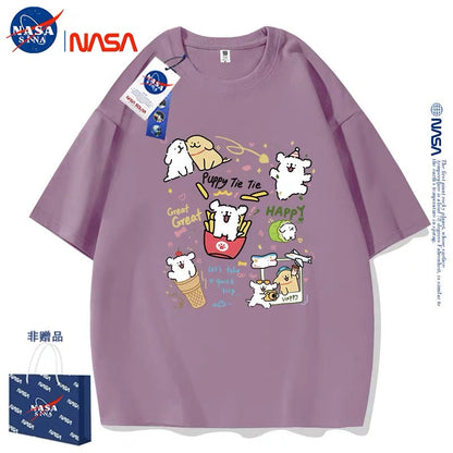 Cute Cartoon Doggie Maltese Puppy Style T-Shirt Series | Happy Puppy Tie Tie Part2 - Kawaii Fashion Items for Child & Adult