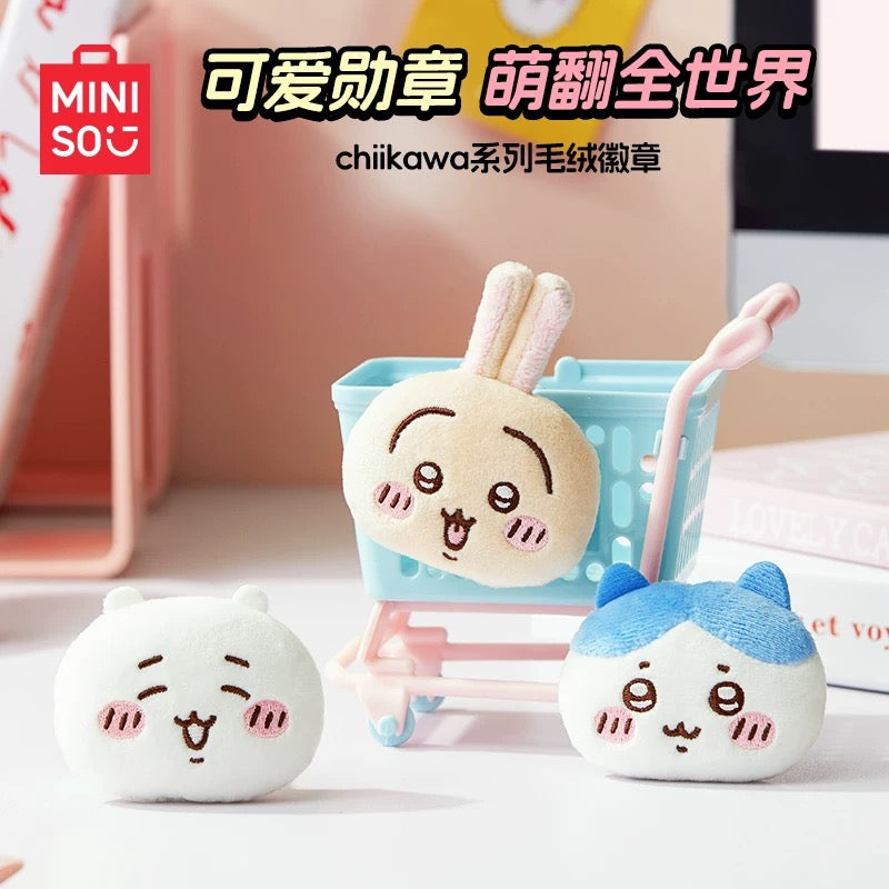 ChiiKawa X Miniso | ChiiKawa Hachiware Usagi Plush Pin - Kawaii Item Cute Accessories