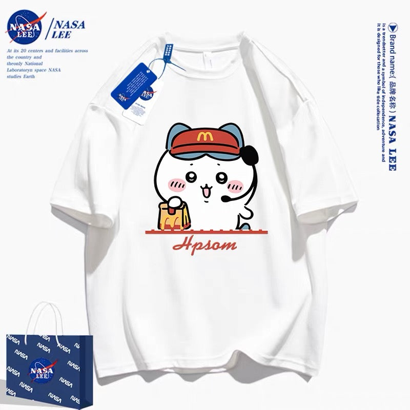 Japanese Cartoon ChiiKawa Casual Style T-Shirt Series | Chiikawa Waiter - Kawaii Fashion Items